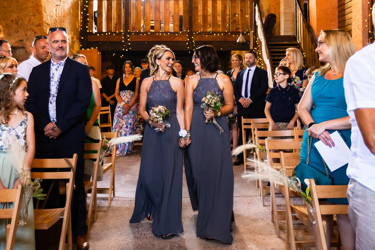 bridesmiads at exmouth country lodge wedding venue