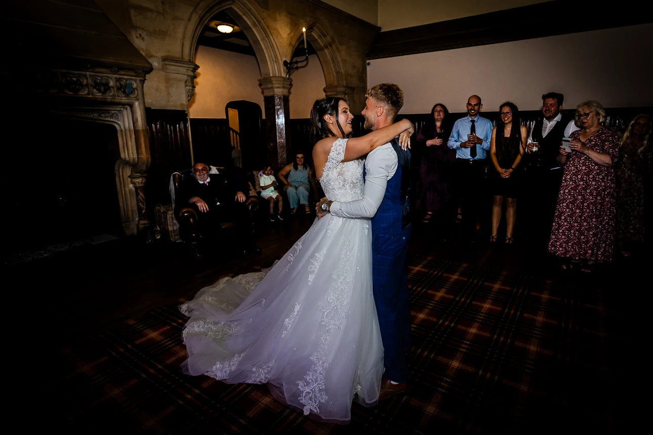 bride and groom at st audries park wedding venue