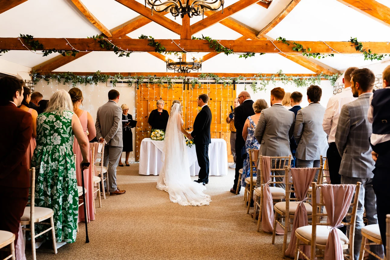 bride and groom at aldwick estate wedding venue