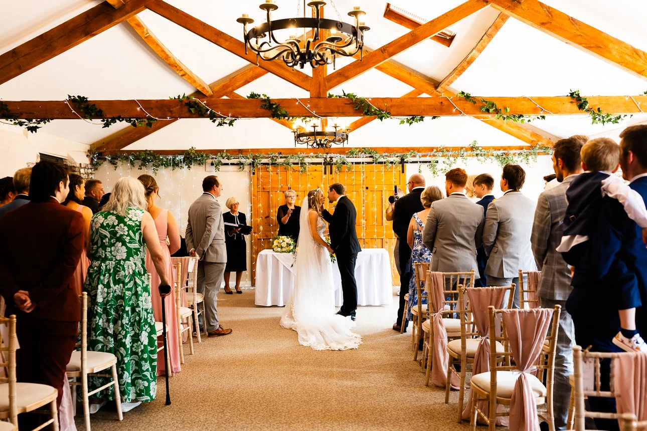 bride and groom at aldwick estate wedding venue